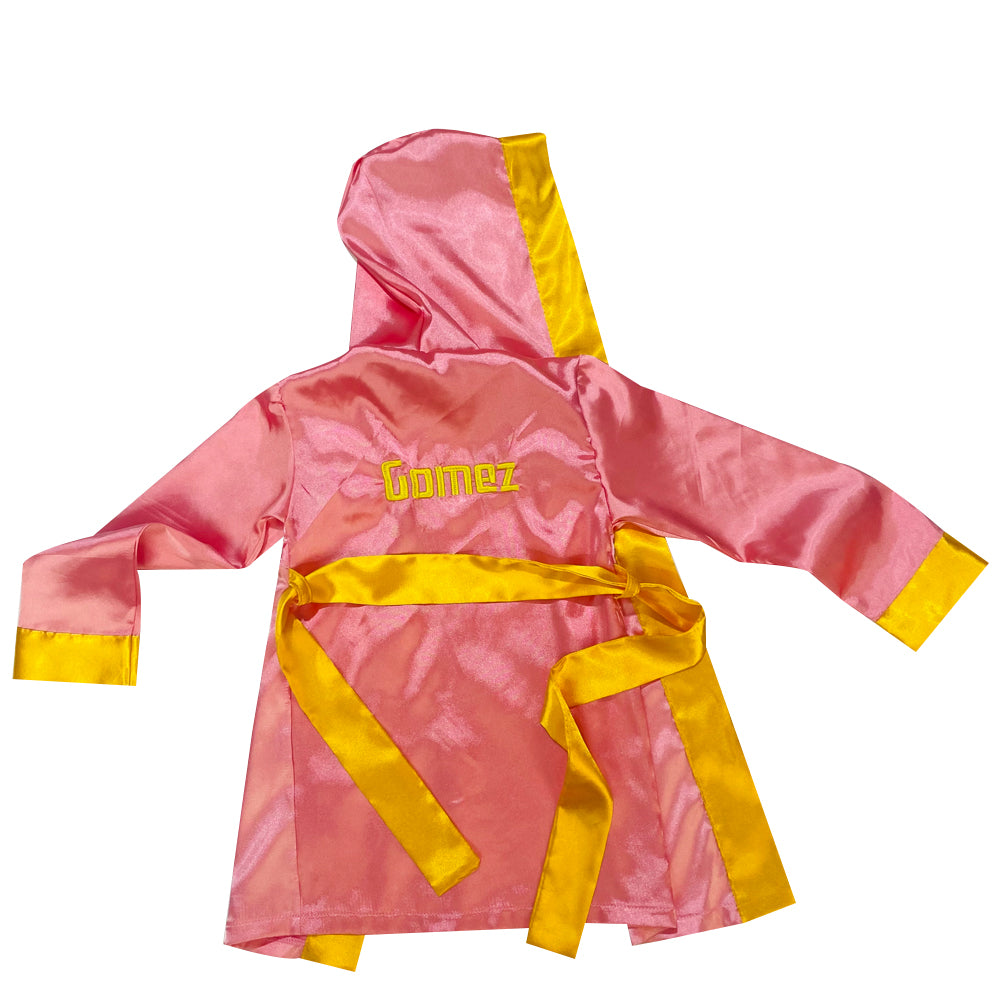 Personalized Boxing Robe(Pink and Gold)