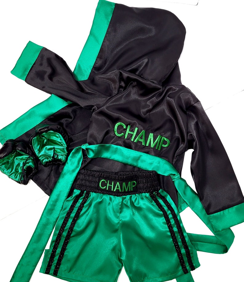 Personalized Boxing Set Robe Shorts Baby Halloween Costume