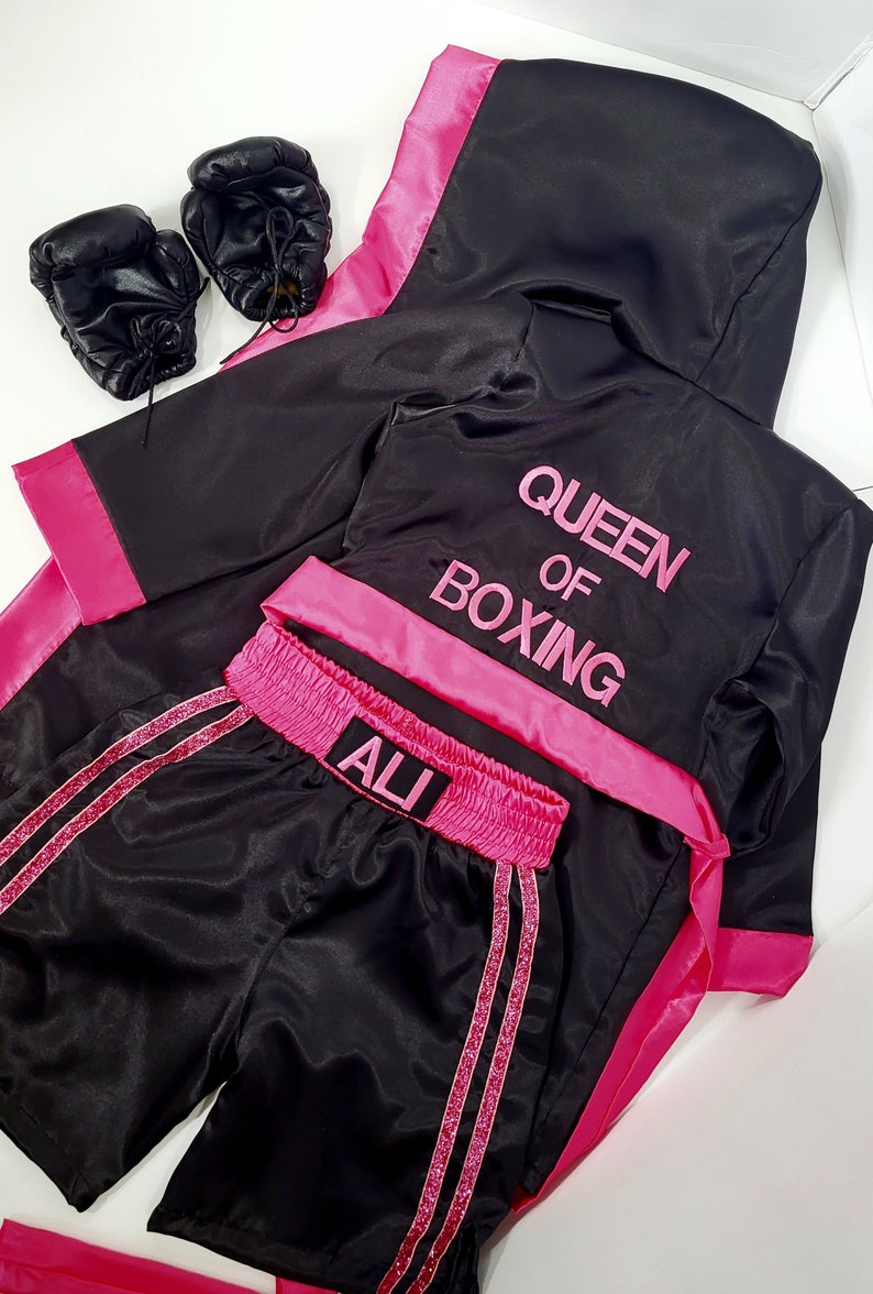 Personalized Boxing Set Robe for kids with any name Christmas Gift Gift for him Gift for Baby