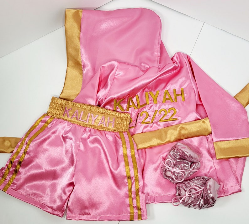 Personalized Boxing Set Robe Shorts Baby Halloween Costume