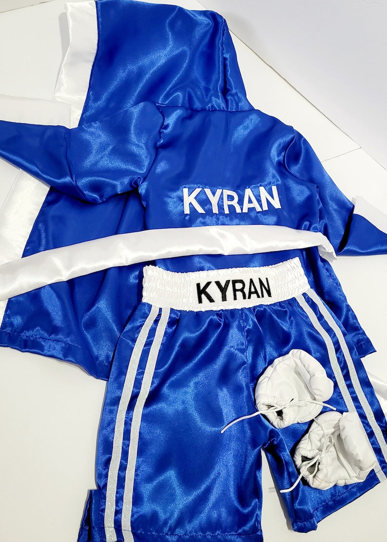 Halloween Personalized Baby Boxing Set ROBE Shorts