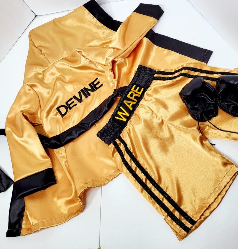 Personalized Movie Cosplay Boxing Robe Shorts Costume Set
