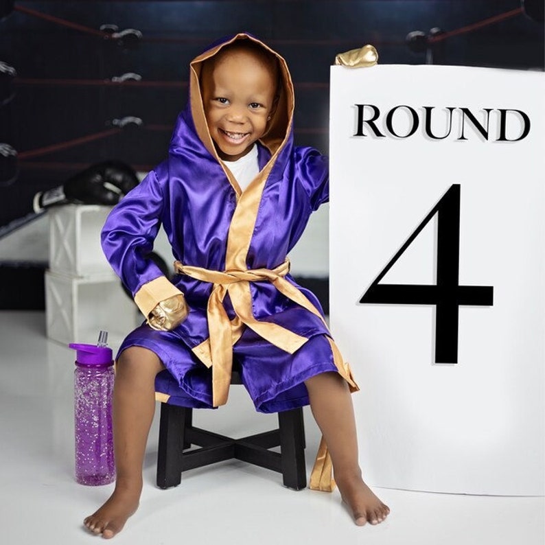 Personalized Boxing Set Robe for kids with any name Christmas Gift Gift for him Gift for Baby