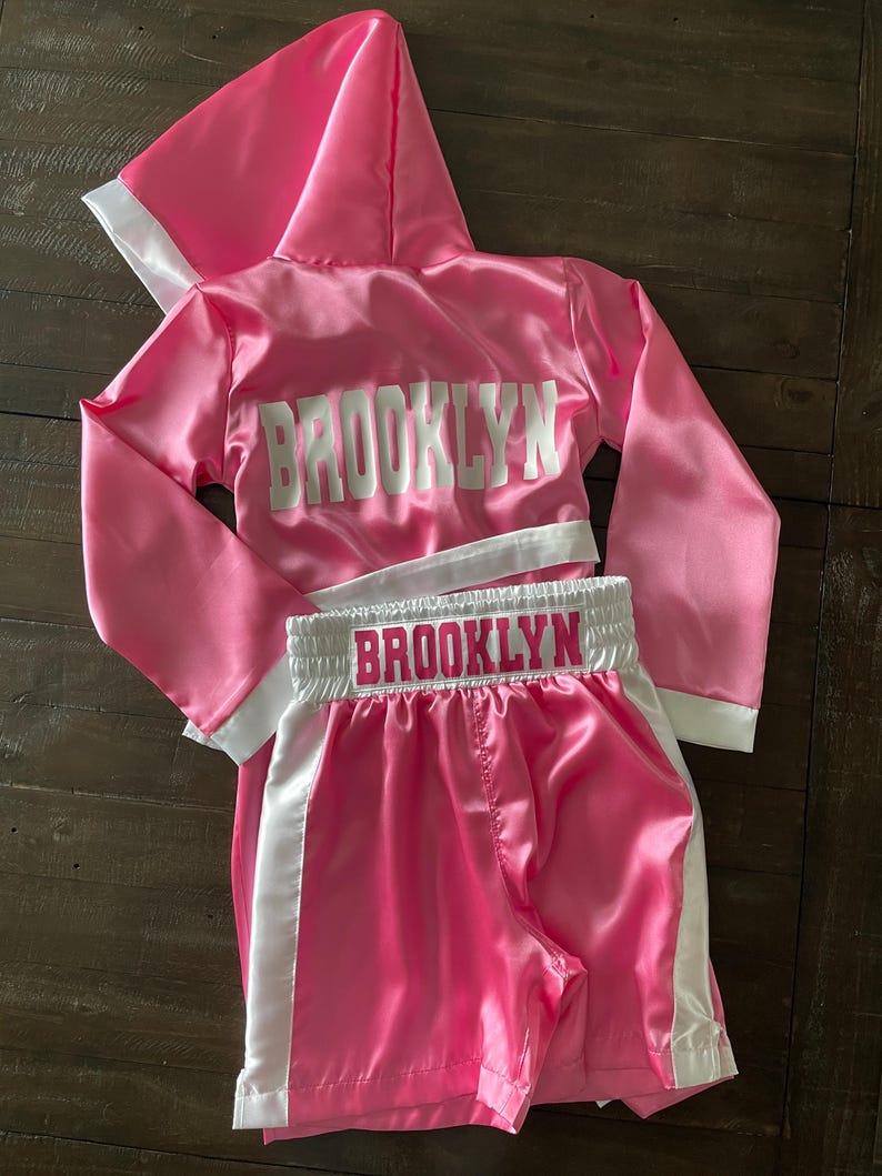 Personalized Adult Boxing Set Robe Shorts trunks