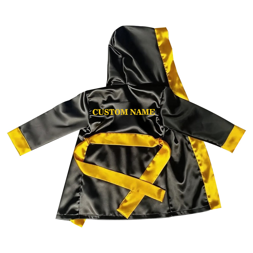 Personalized Boxing Robe (Black and Yellow)
