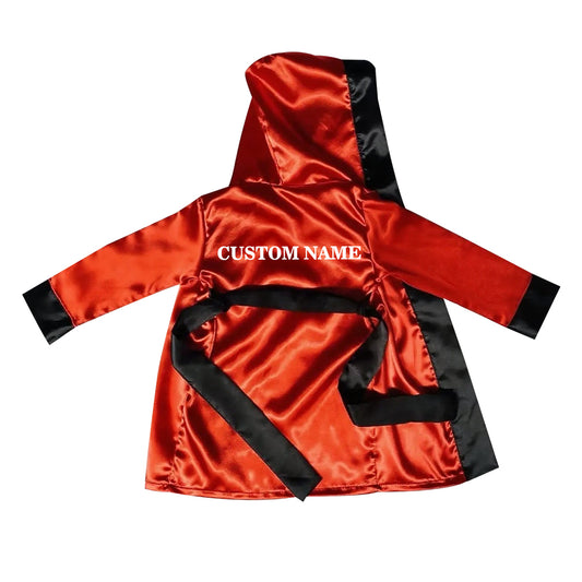 Personalized Boxing Robe(Red and Black)