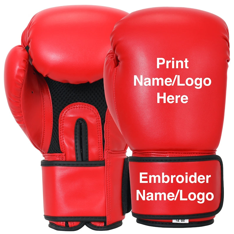 Adult and Youth Personalized Printed and Embroidered Custom Boxing Gloves