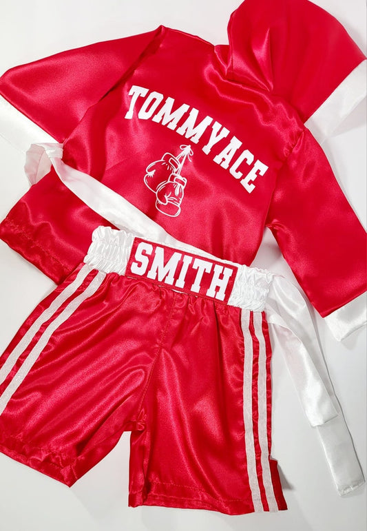 Personalized Movie Cosplay Boxing Robe Shorts Costume Set