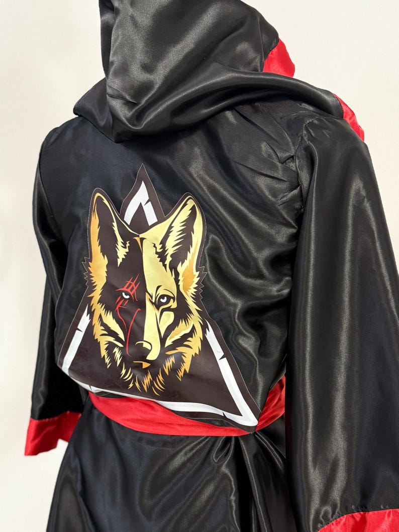 Boxing Robe with Full Color Custom DTF Logo Personalized Wrestling Robe Costume with unique logo print